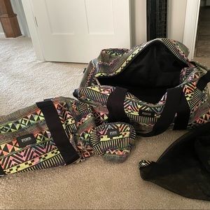 Victoria Secret PINK Aztec 3 Piece Luggage